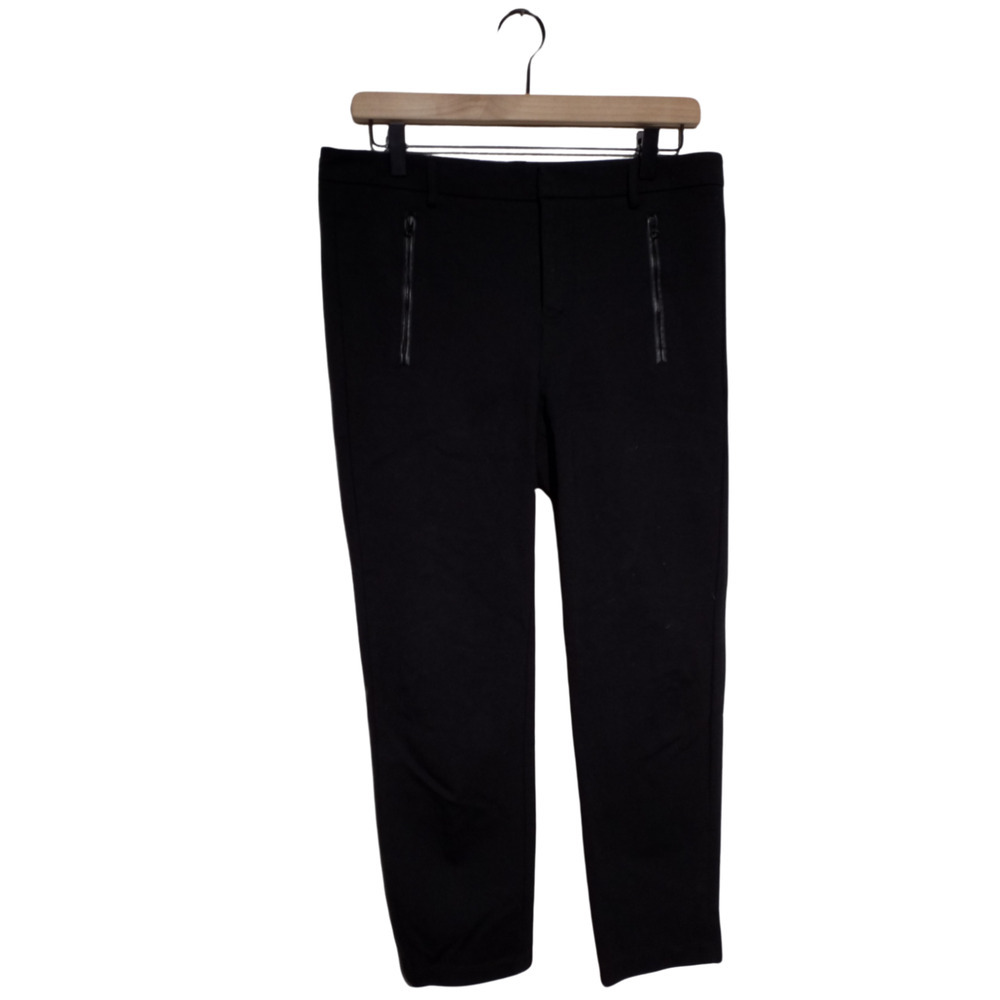 Vince‎ Womens Pants Pockets Stretch Black Skinny Zip Pockets High Rise Size 10